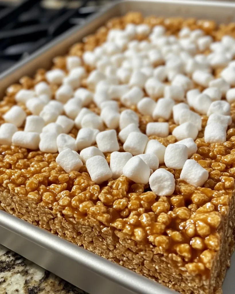 brown butter dulce de leche rice krispie treats