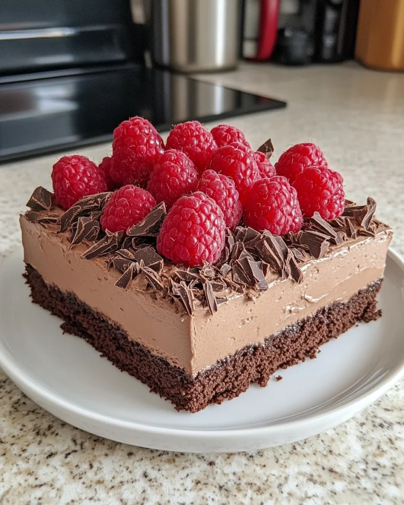 Chocolate Raspberry Mousse Cake