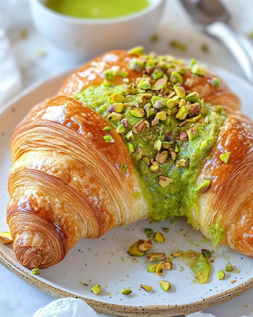 Pistachio Croissants