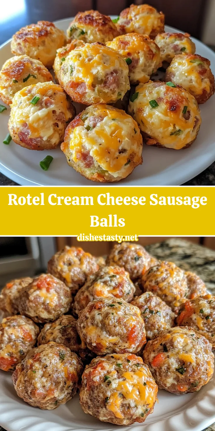 Rotel Cream Cheese Sausage Balls