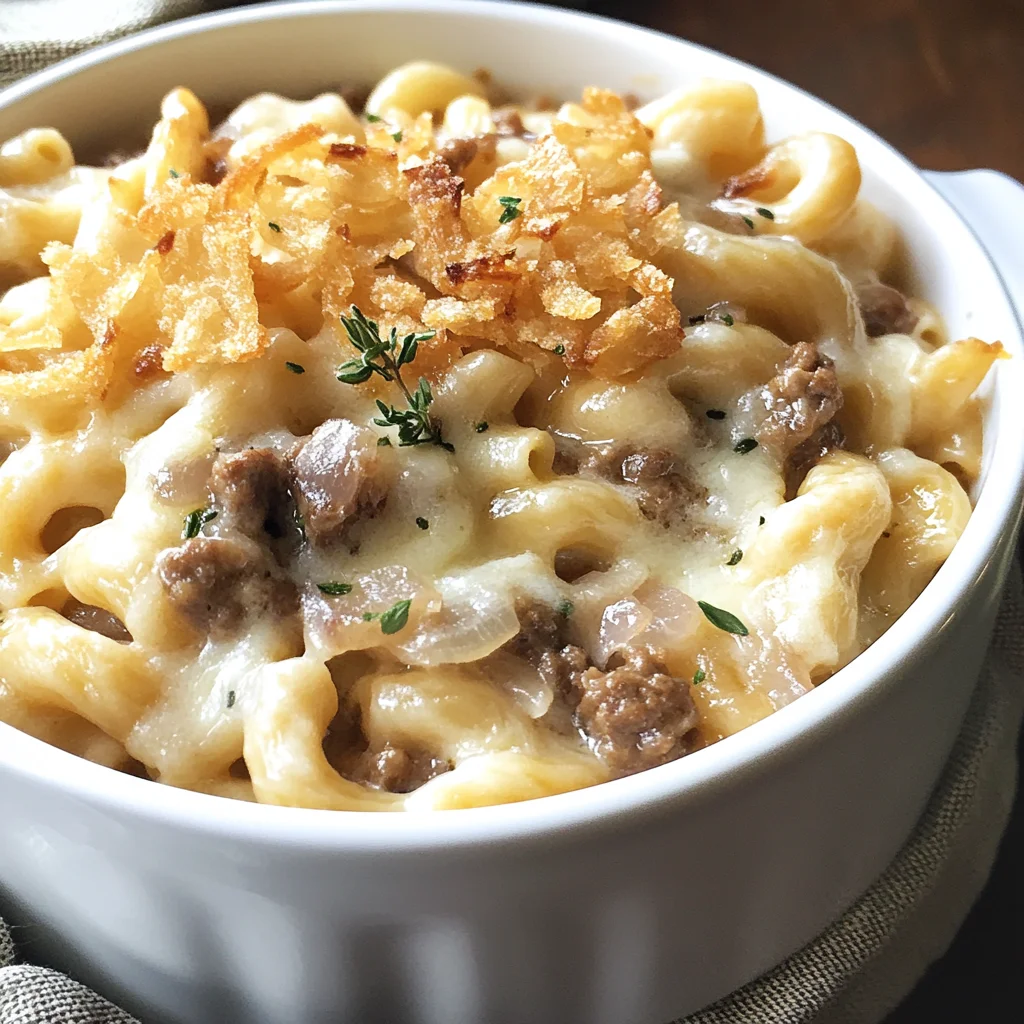 French Onion Mac and Cheese