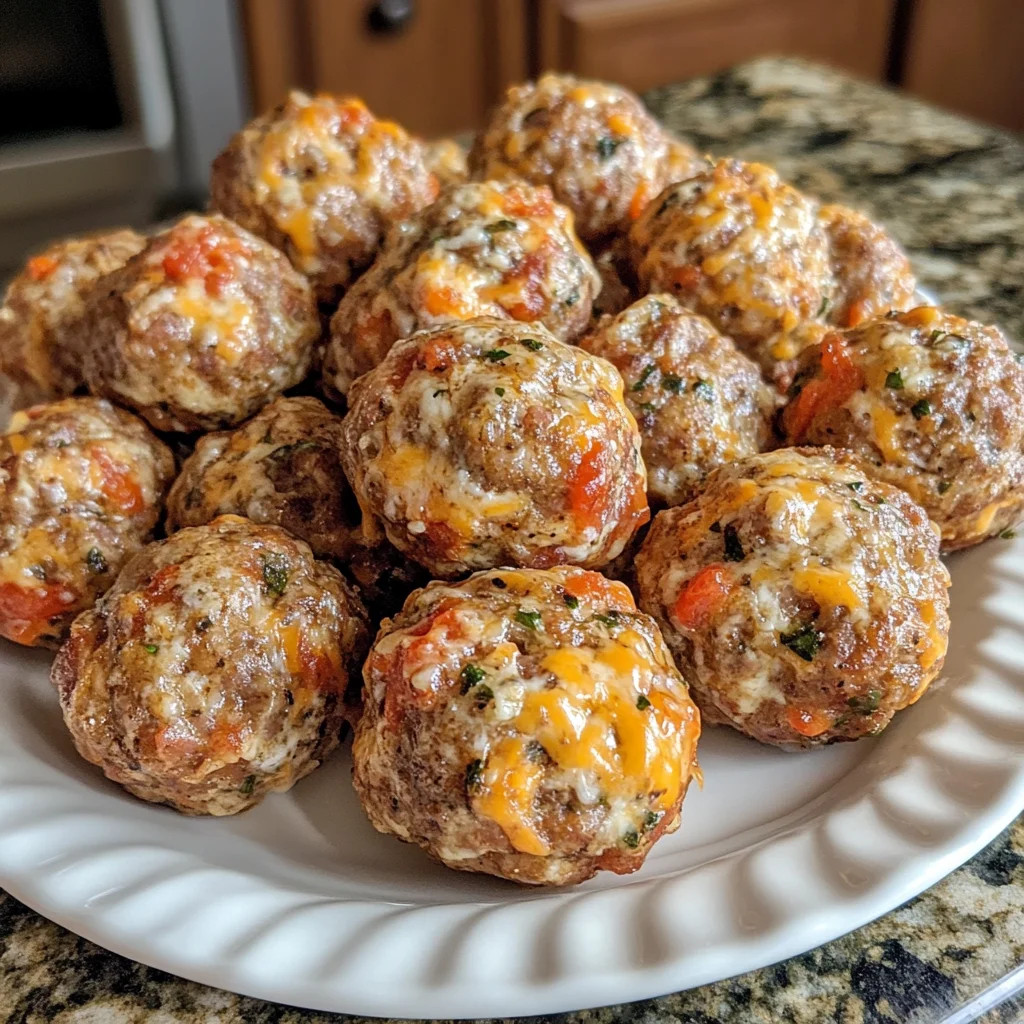 Rotel Cream Cheese Sausage Balls