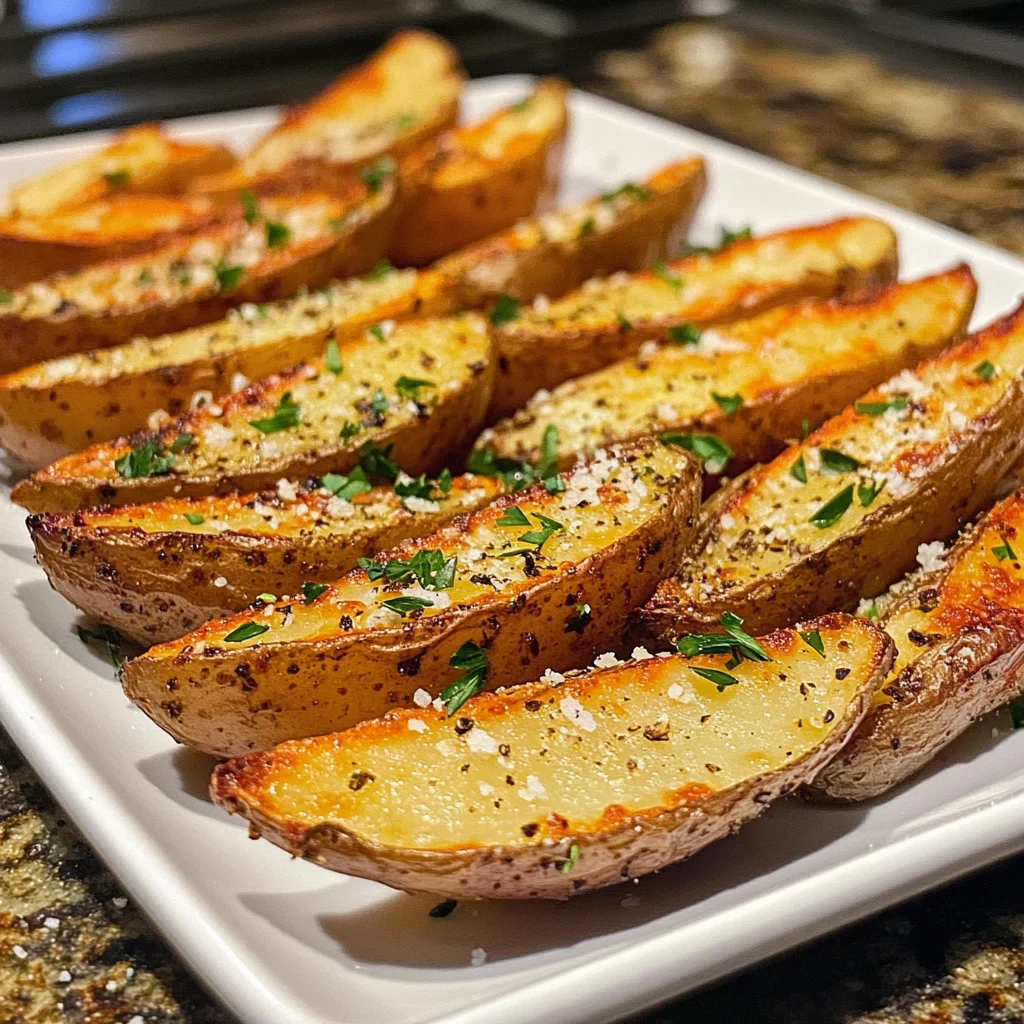 Baked Garlic Parmesan Potato Wedges