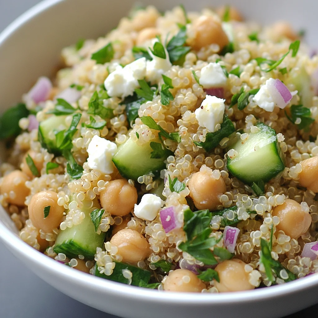 Lemon Quinoa and Chickpea Salad