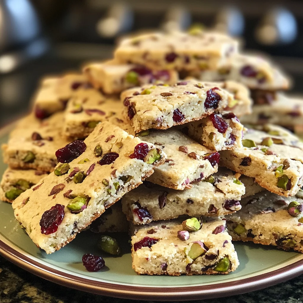 Cranberry Pistachio Shortbread