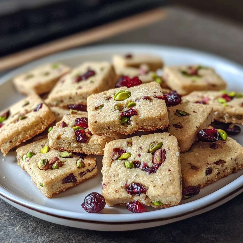 Cranberry Pistachio Shortbread
