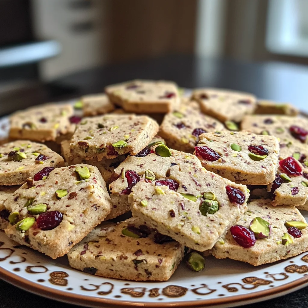 Cranberry Pistachio Shortbread