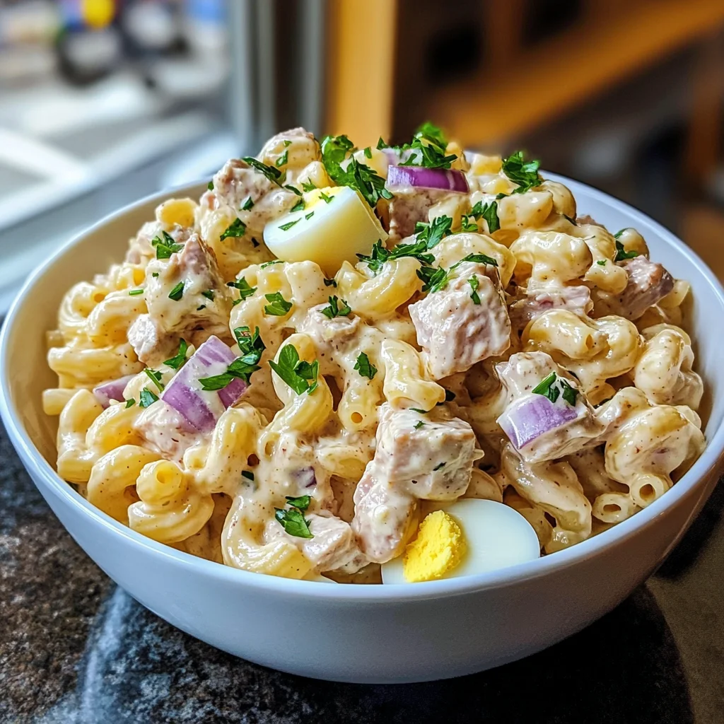 Creamy Tuna Macaroni Salad
