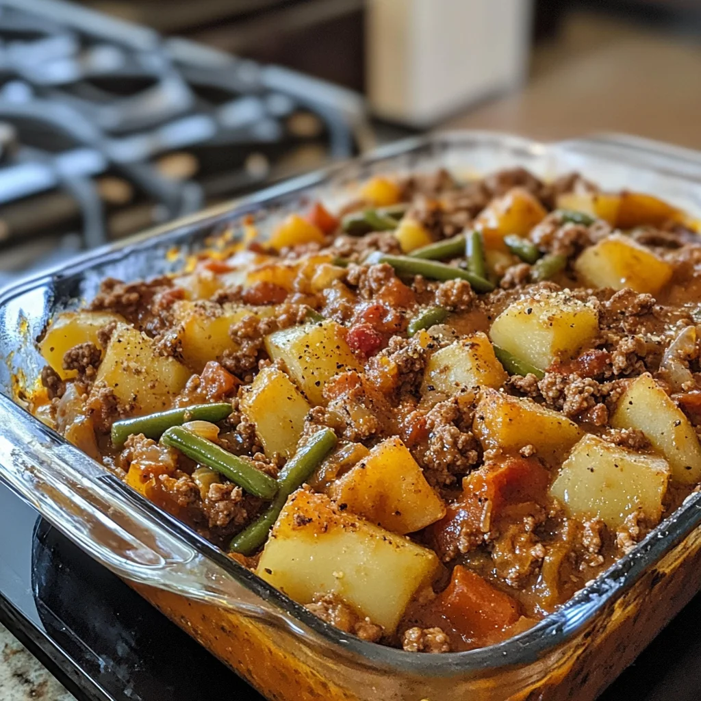 Hobo Casserole with Ground Beef
