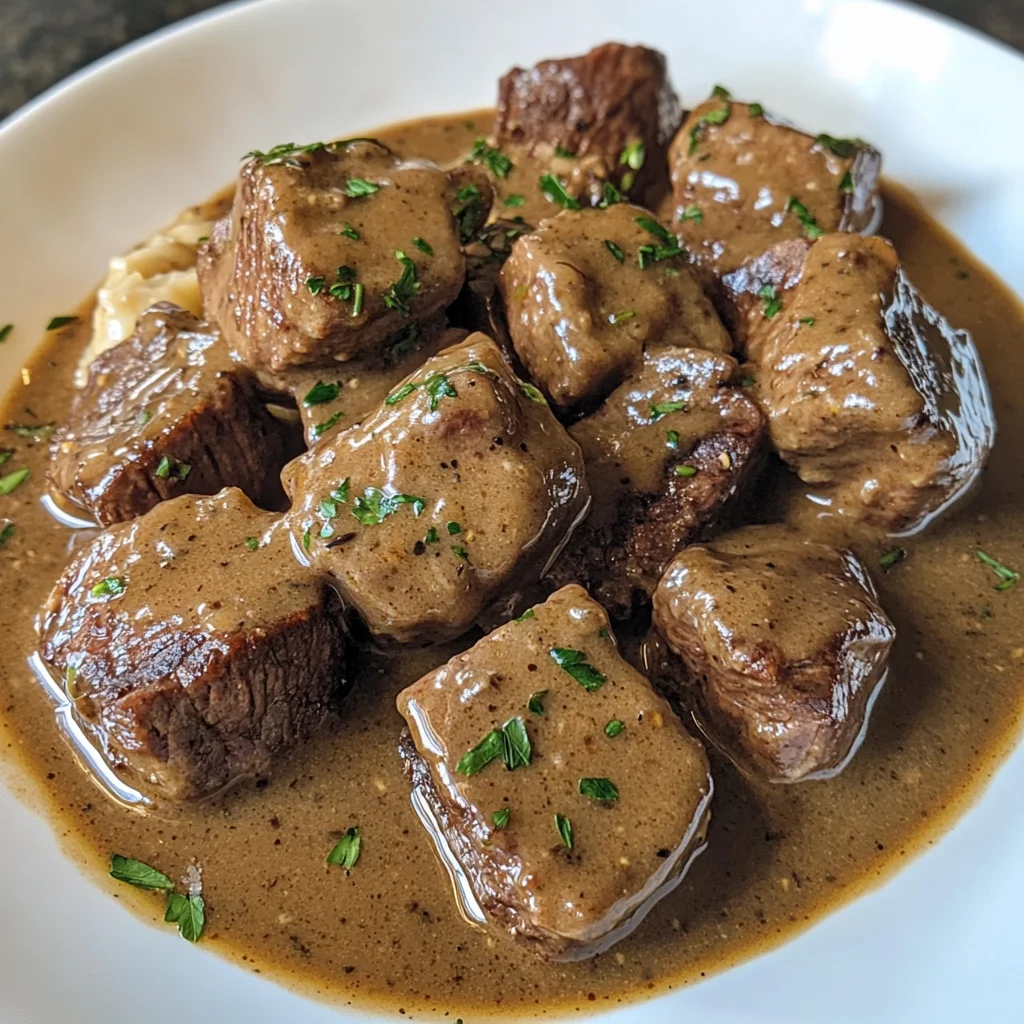 Crock Pot Cubed Steak