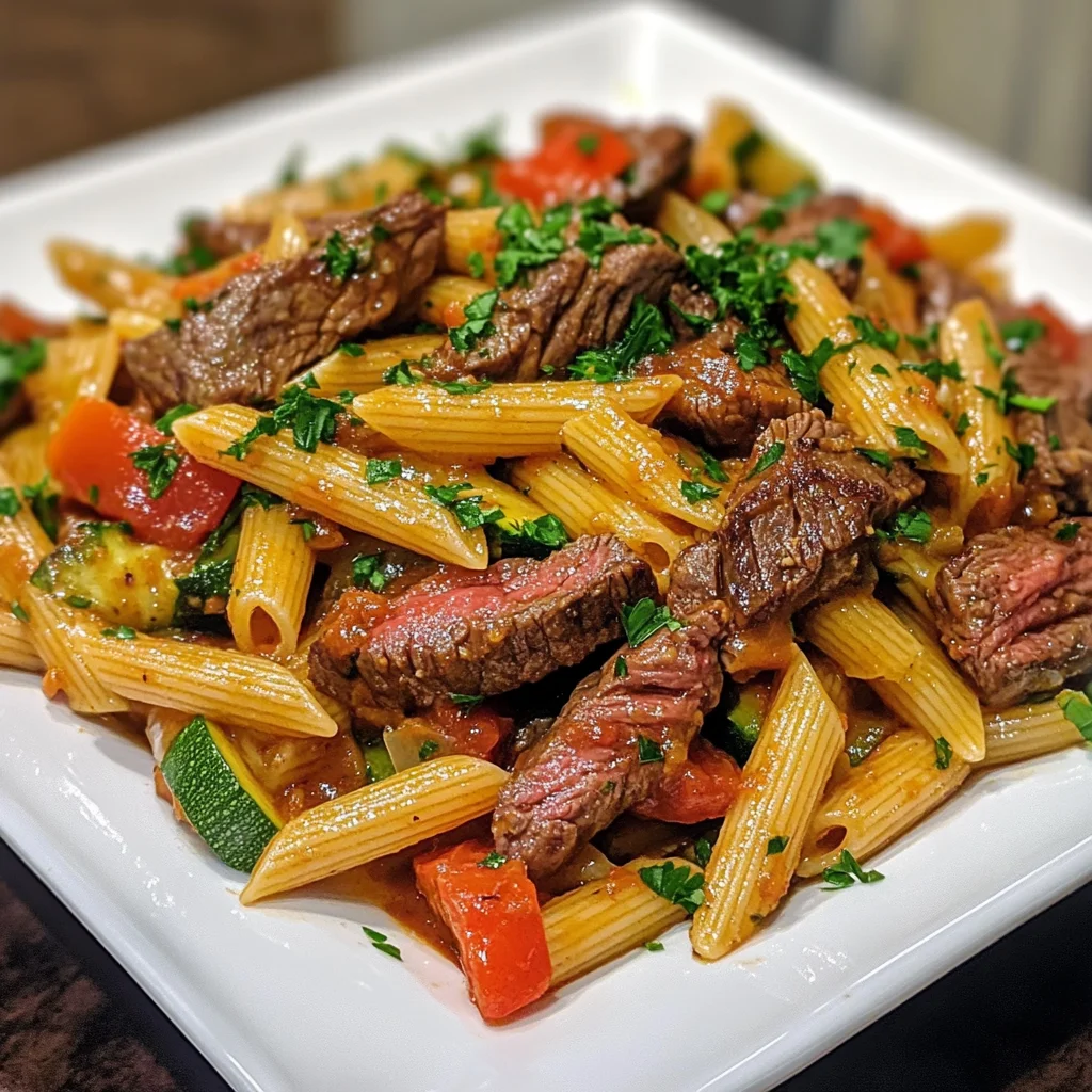 One-Pot Zesty Steak Pasta