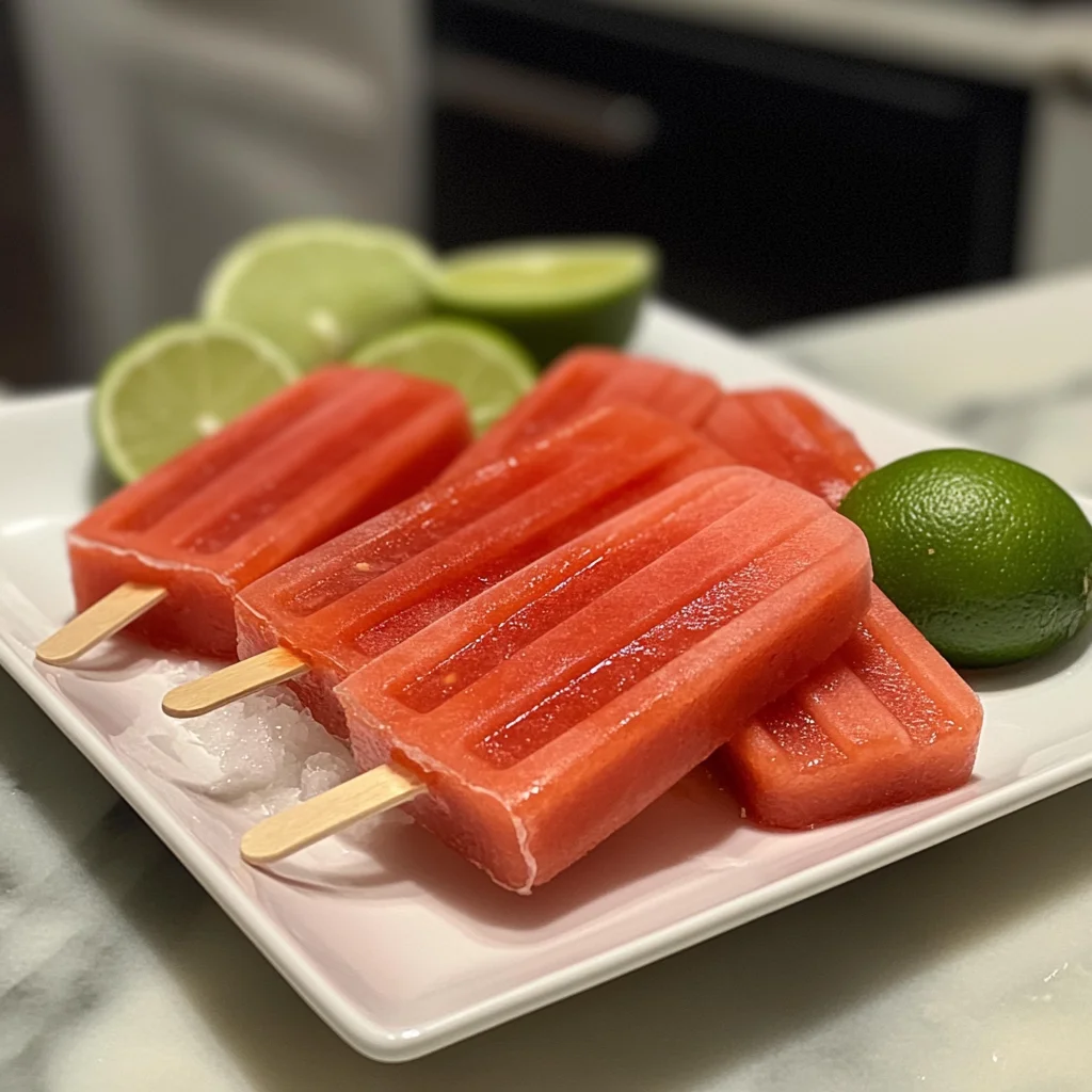 Firecracker Watermelon Tequila Pops