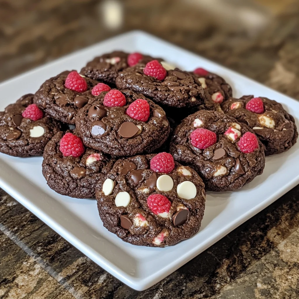 Chocolate Raspberry Delight Cookies