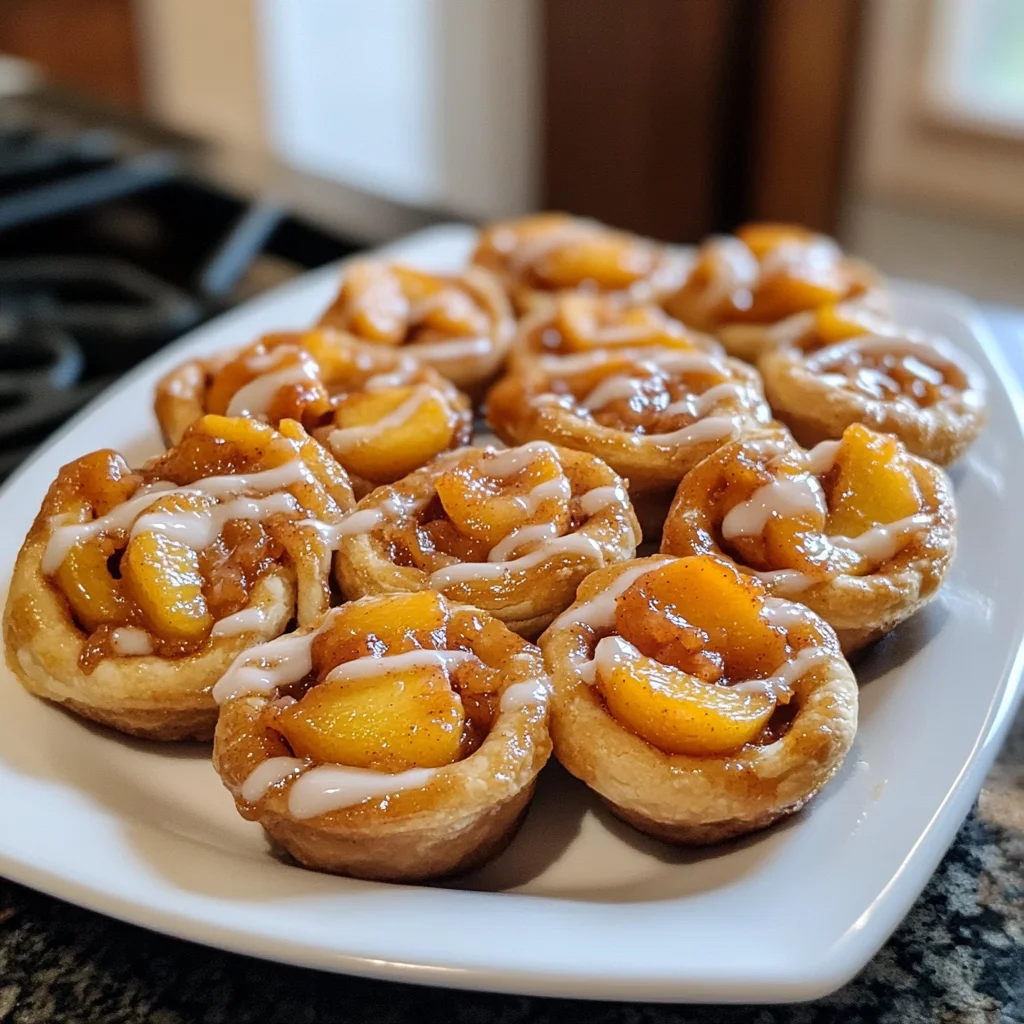 Two Ingredient Mini Peach Pies