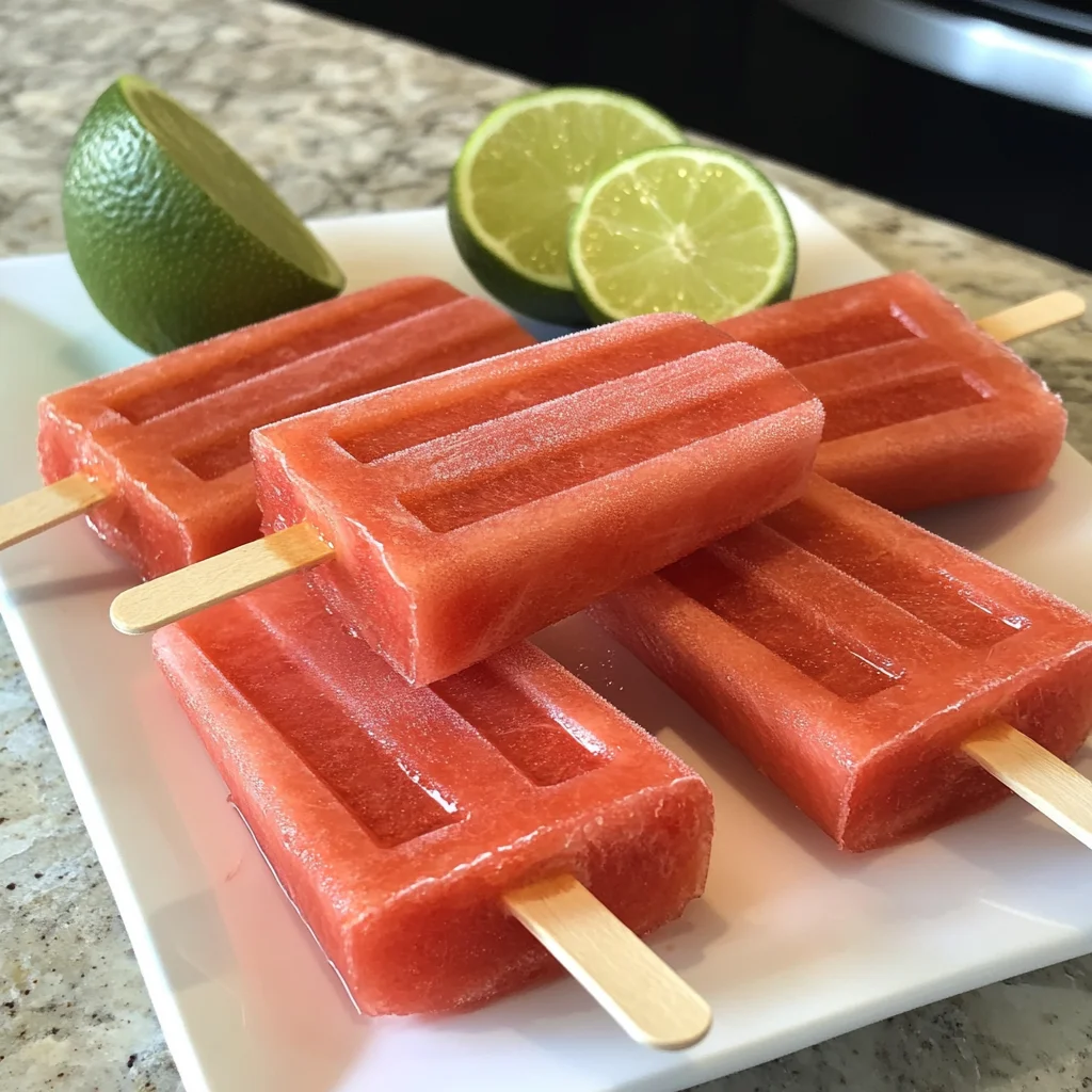 Firecracker Watermelon Tequila Pops