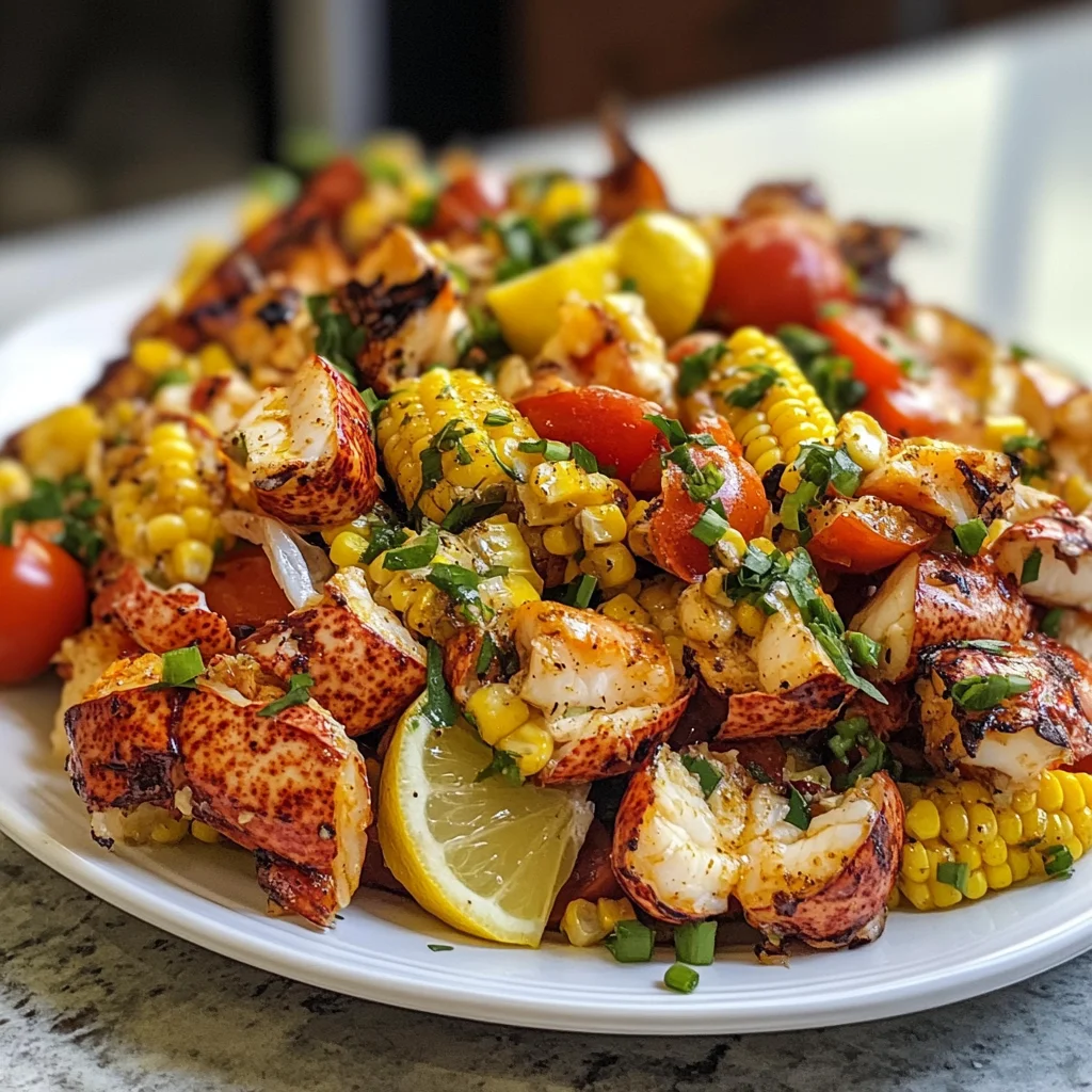 Summer Lobster Charred Corn Salad