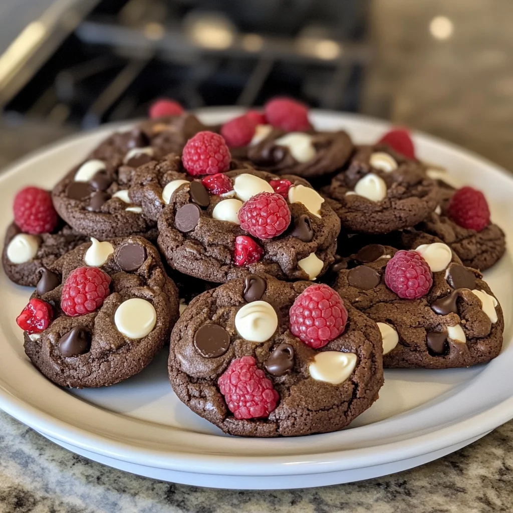 Chocolate Raspberry Delight Cookies