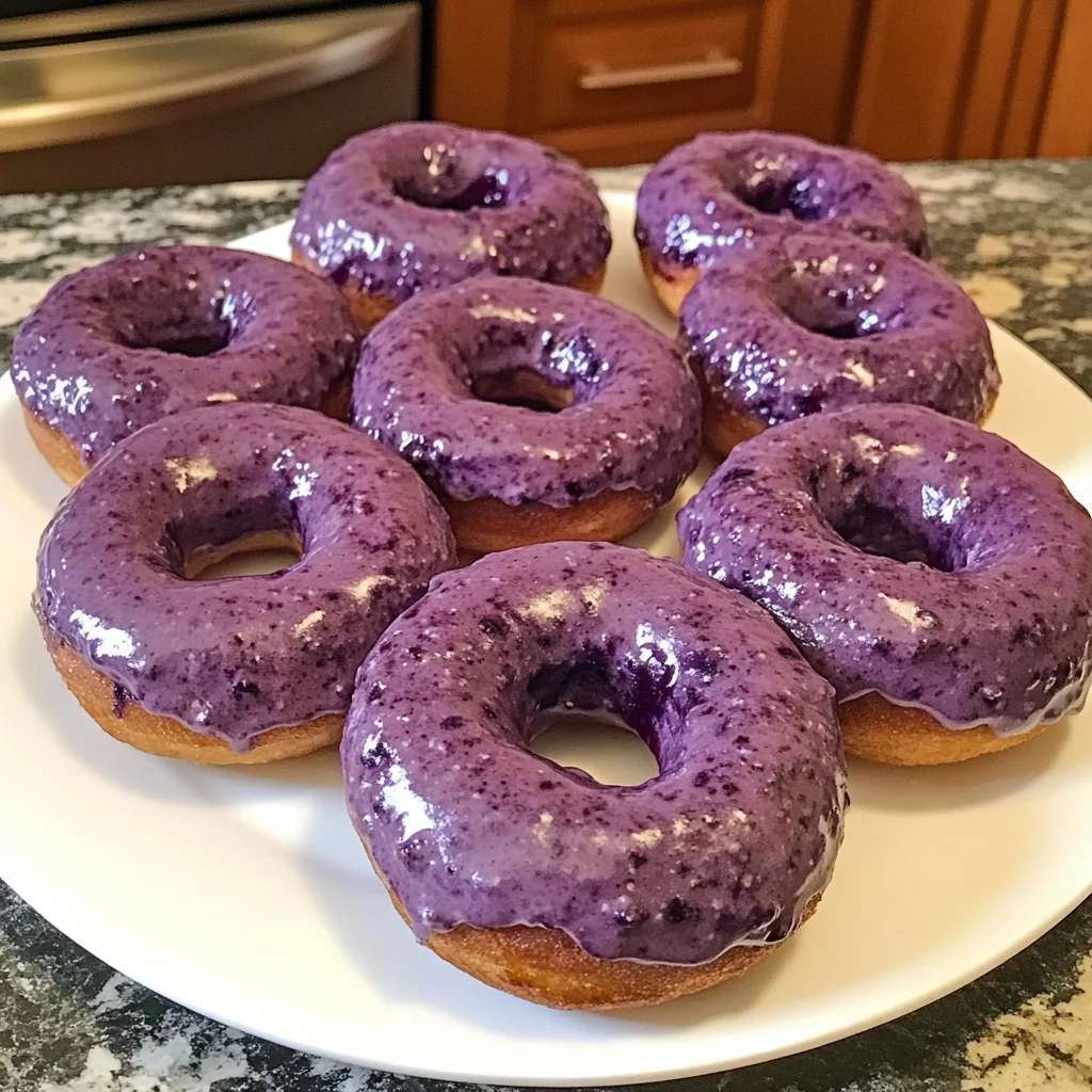 Baked Blueberry Donuts