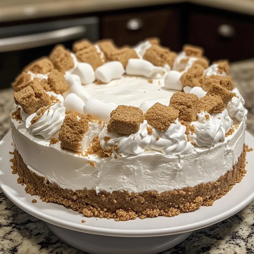 No-Bake Marshmallow Whip Cheesecake