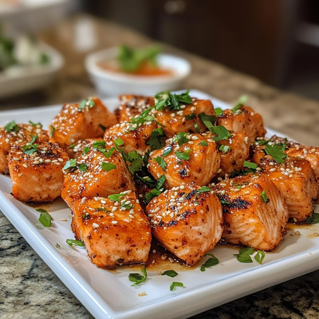 Crispy Bang Bang Salmon Bites