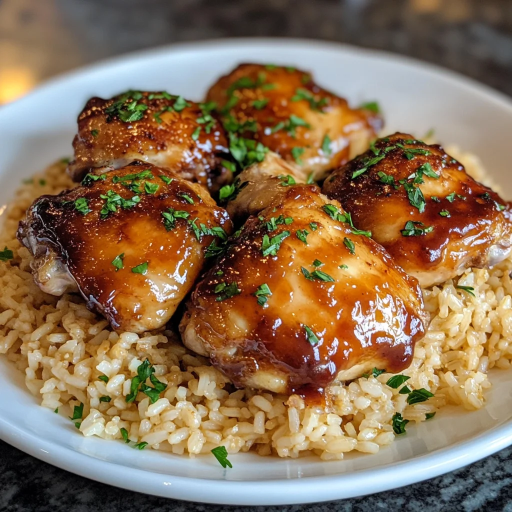 One-Pan Honey BBQ Chicken Rice