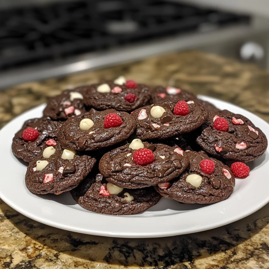Chocolate Raspberry Delight Cookies