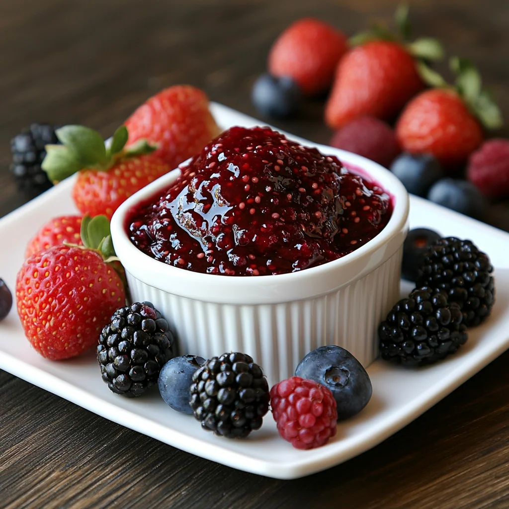 Sugar Free Berry Chia Jam