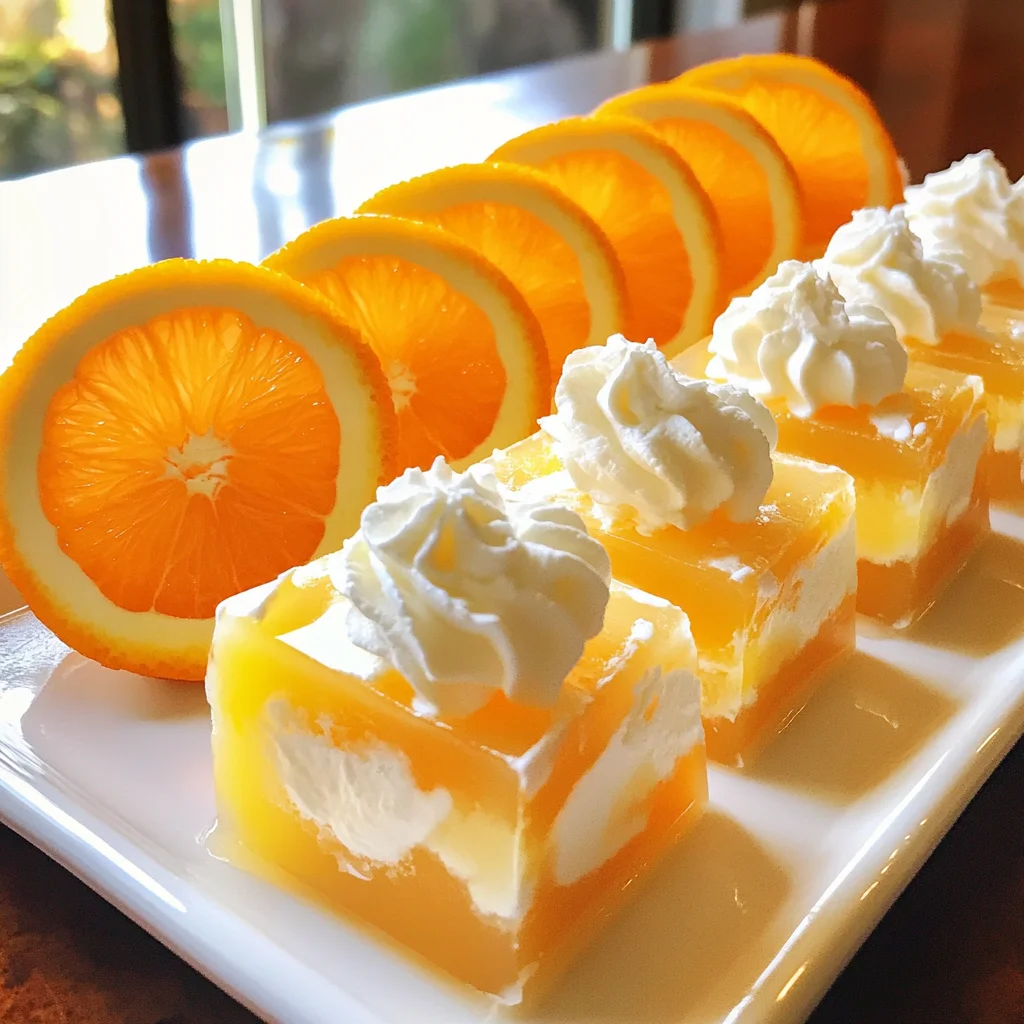Creamsicle Vodka Jello Rollups