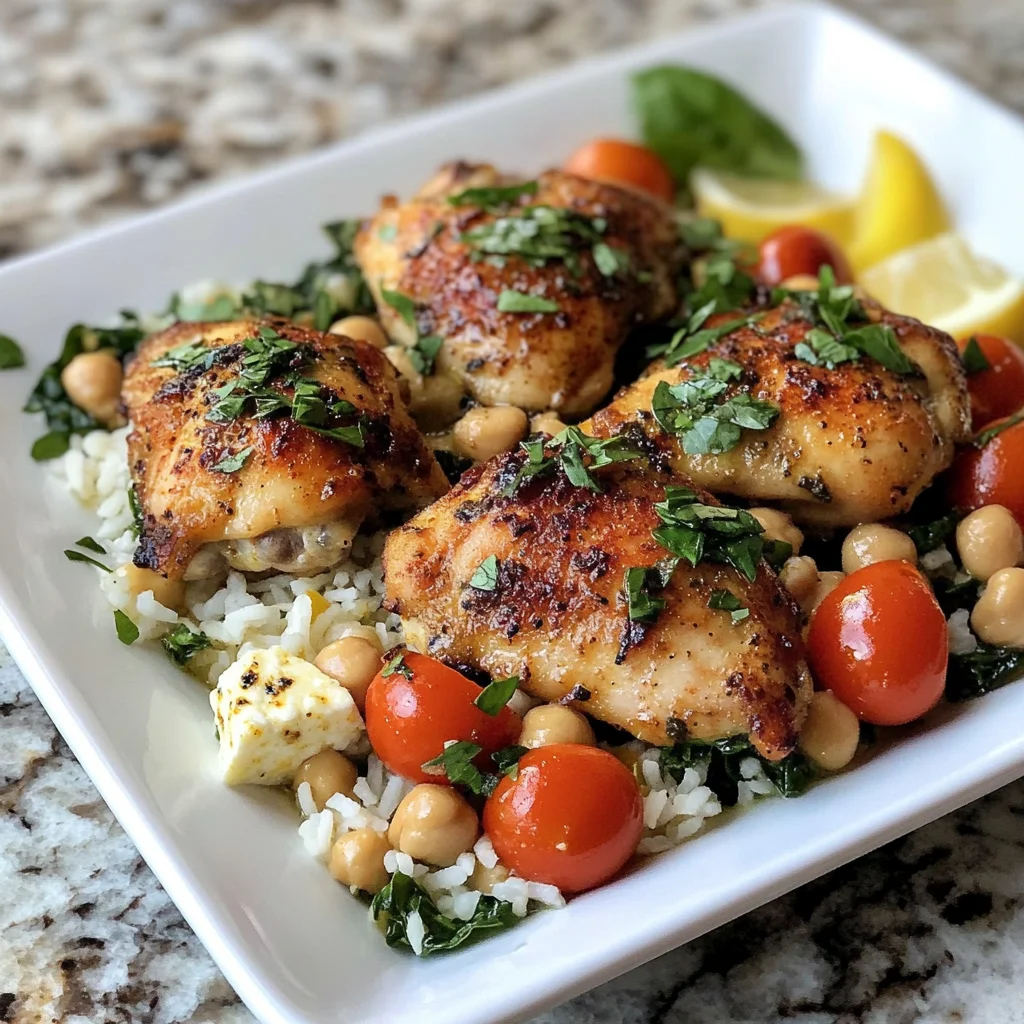 Greek Chicken and Lemon Rice