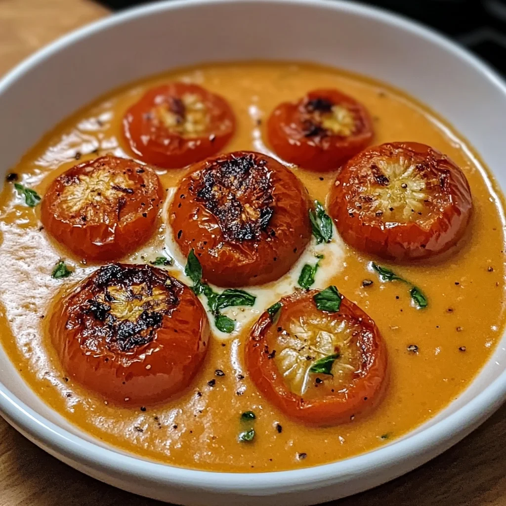 Creamy Roasted Garlic Tomato Soup