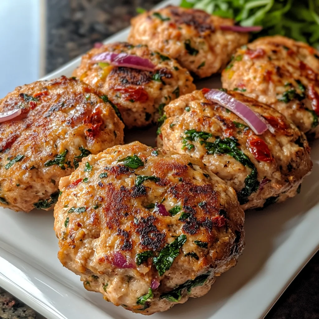Greek Chicken Burgers