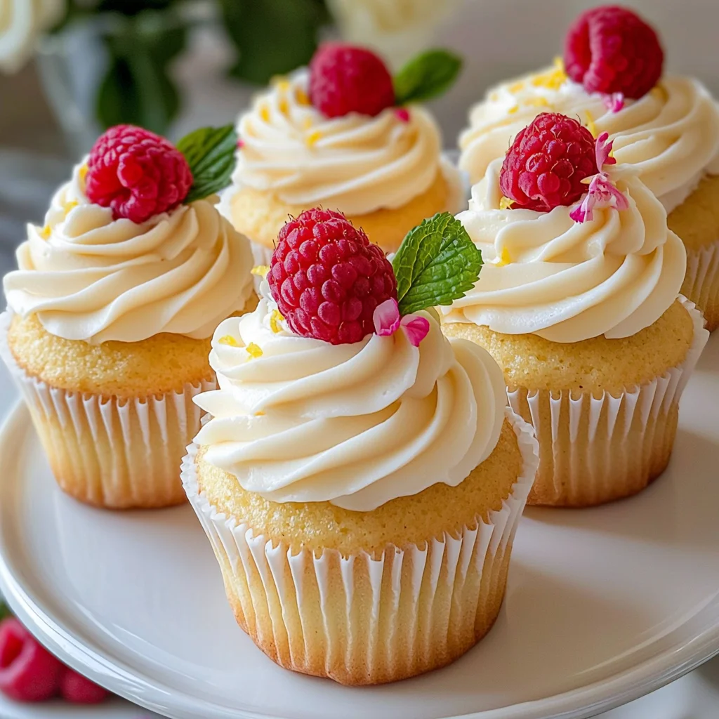 Raspberry Lemon Heaven Cupcakes