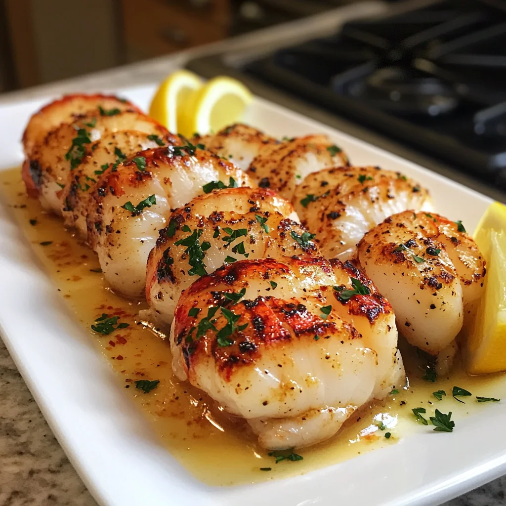 Garlic Butter Lobster & Scallops