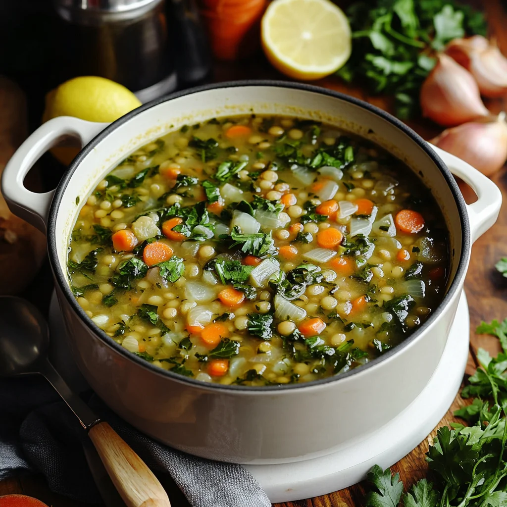 Spinach and Lentil Soup
