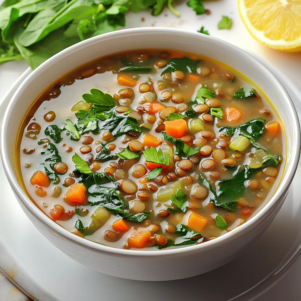 Spinach and Lentil Soup
