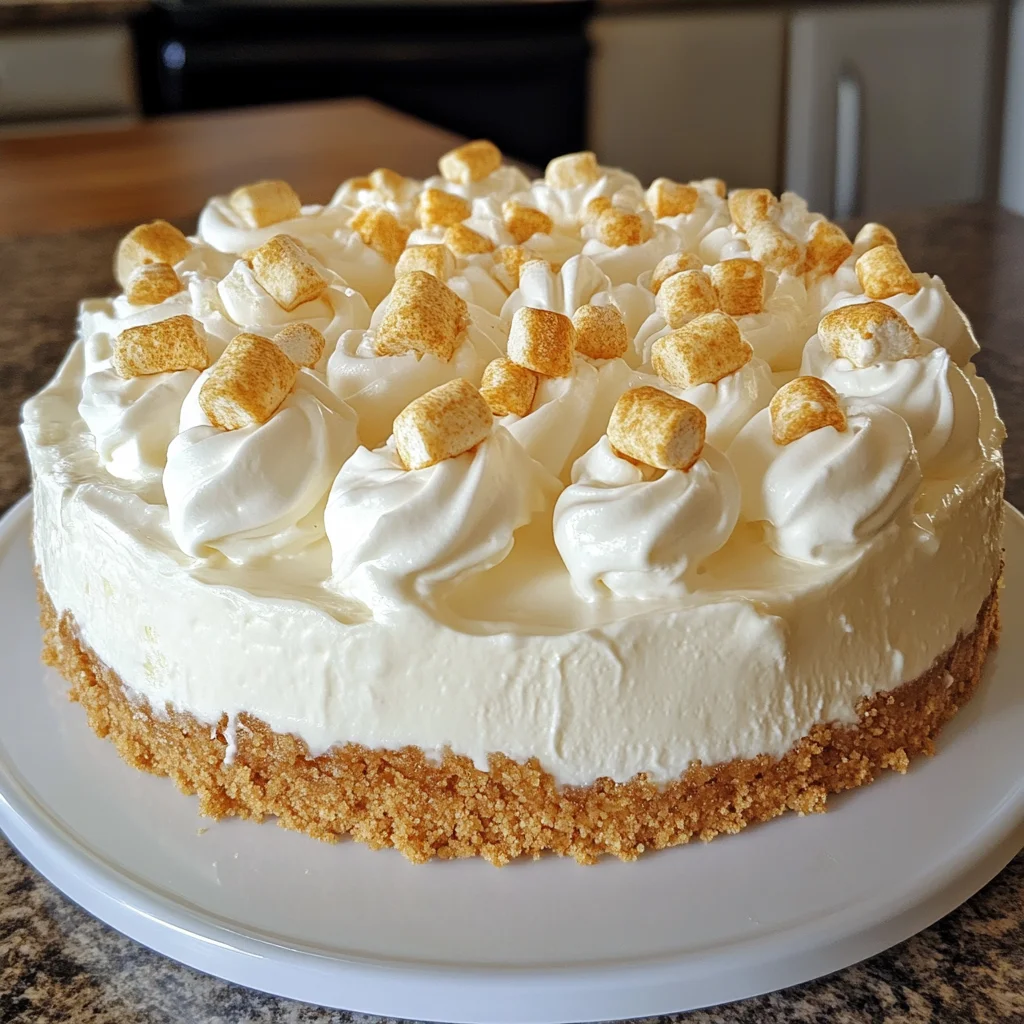 No-Bake Marshmallow Whip Cheesecake