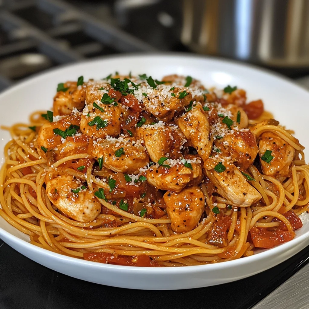 Easy Chicken Spaghetti