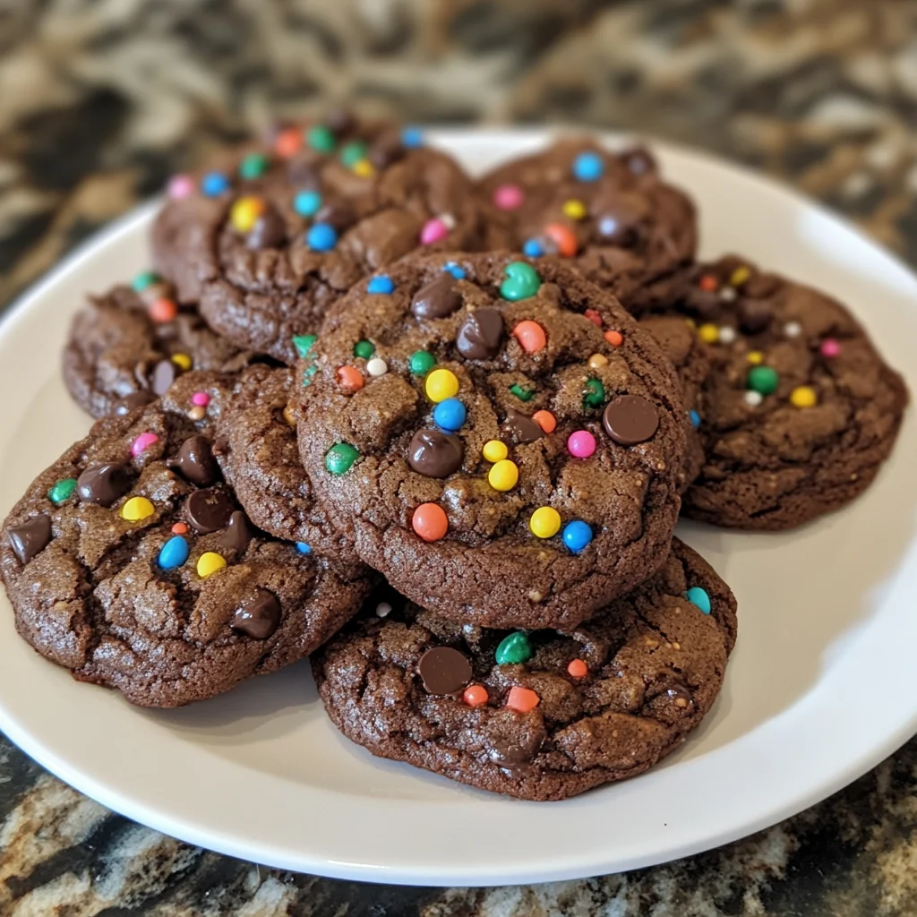 Double Chocolate Birthday Cookies