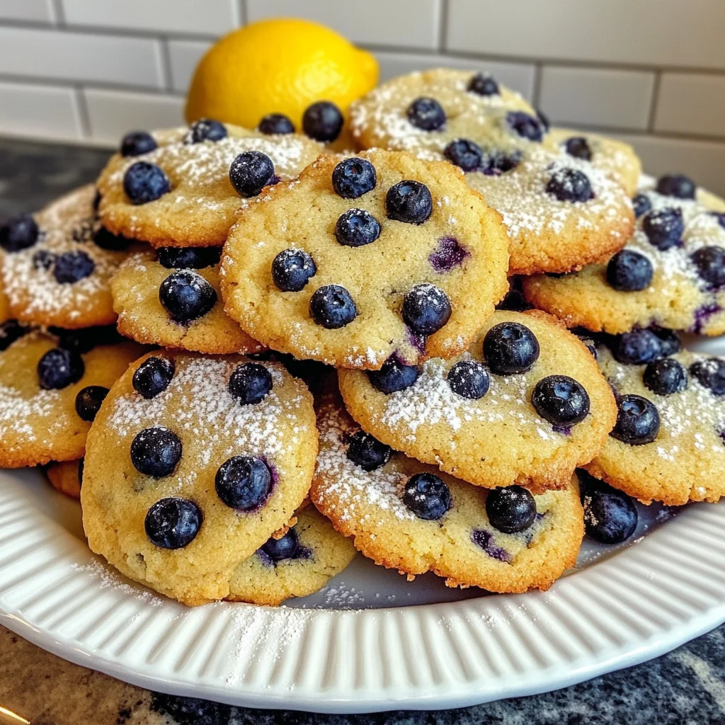 Classic Lemon Blueberry Cookies