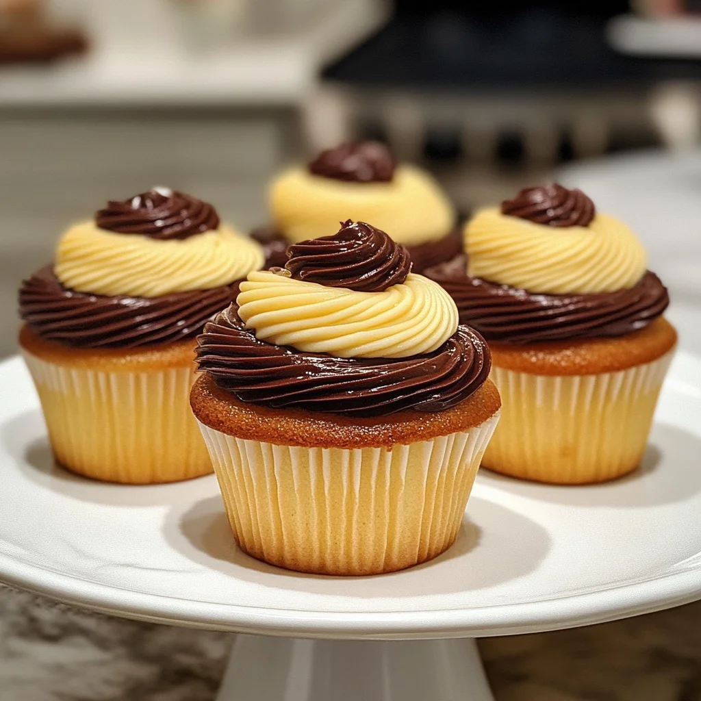 Boston Cream Pie Cupcakes