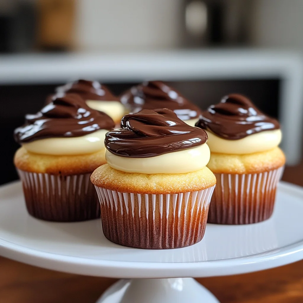 Boston Cream Pie Cupcakes