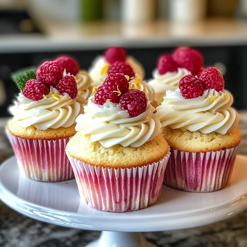 Raspberry Lemon Heaven Cupcakes