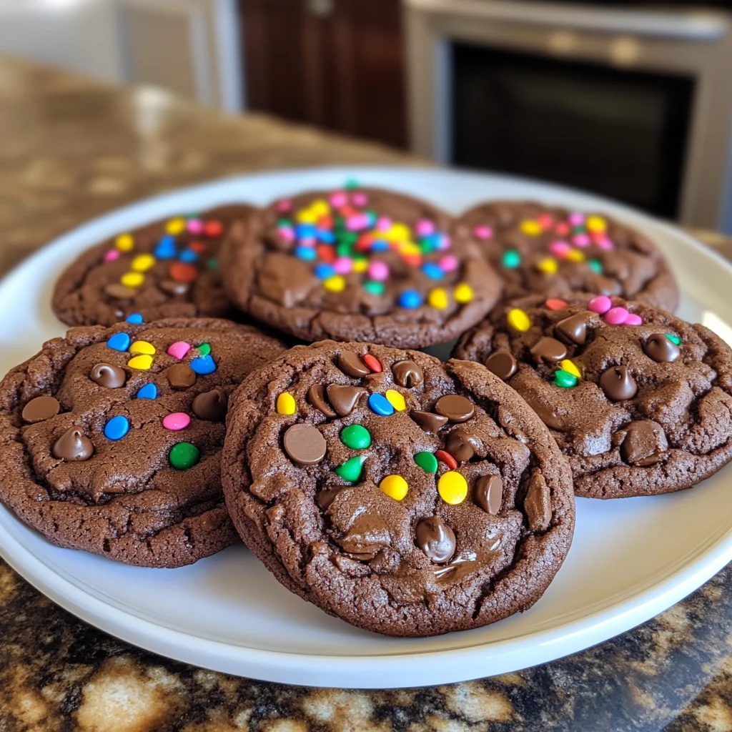 Double Chocolate Birthday Cookies