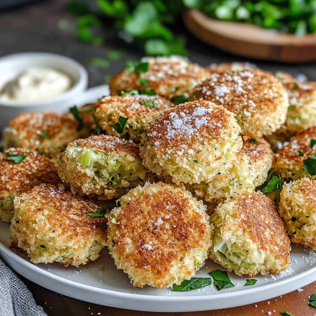 Crispy Parmesan Cabbage Fritters