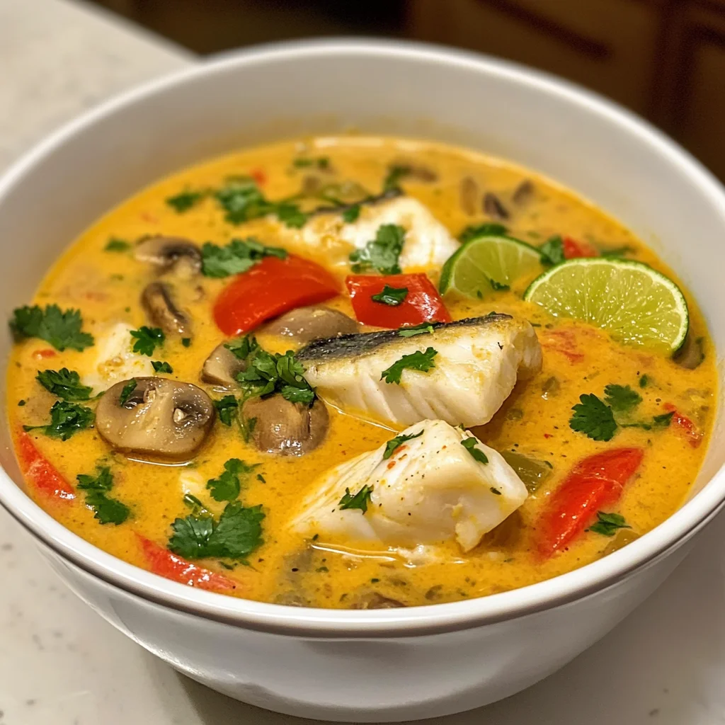Coconut Lime Fish Soup