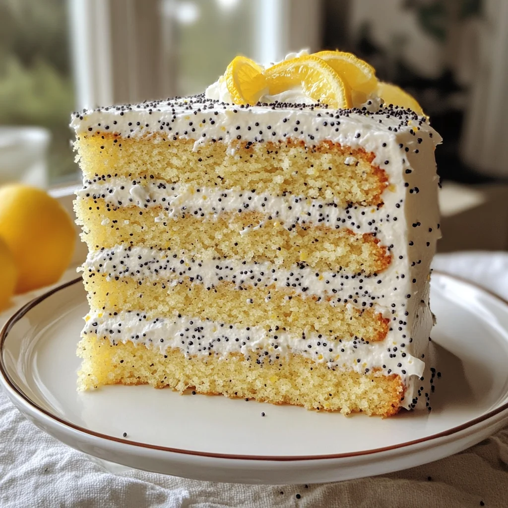 Homemade Lemon Poppy Seed Cake