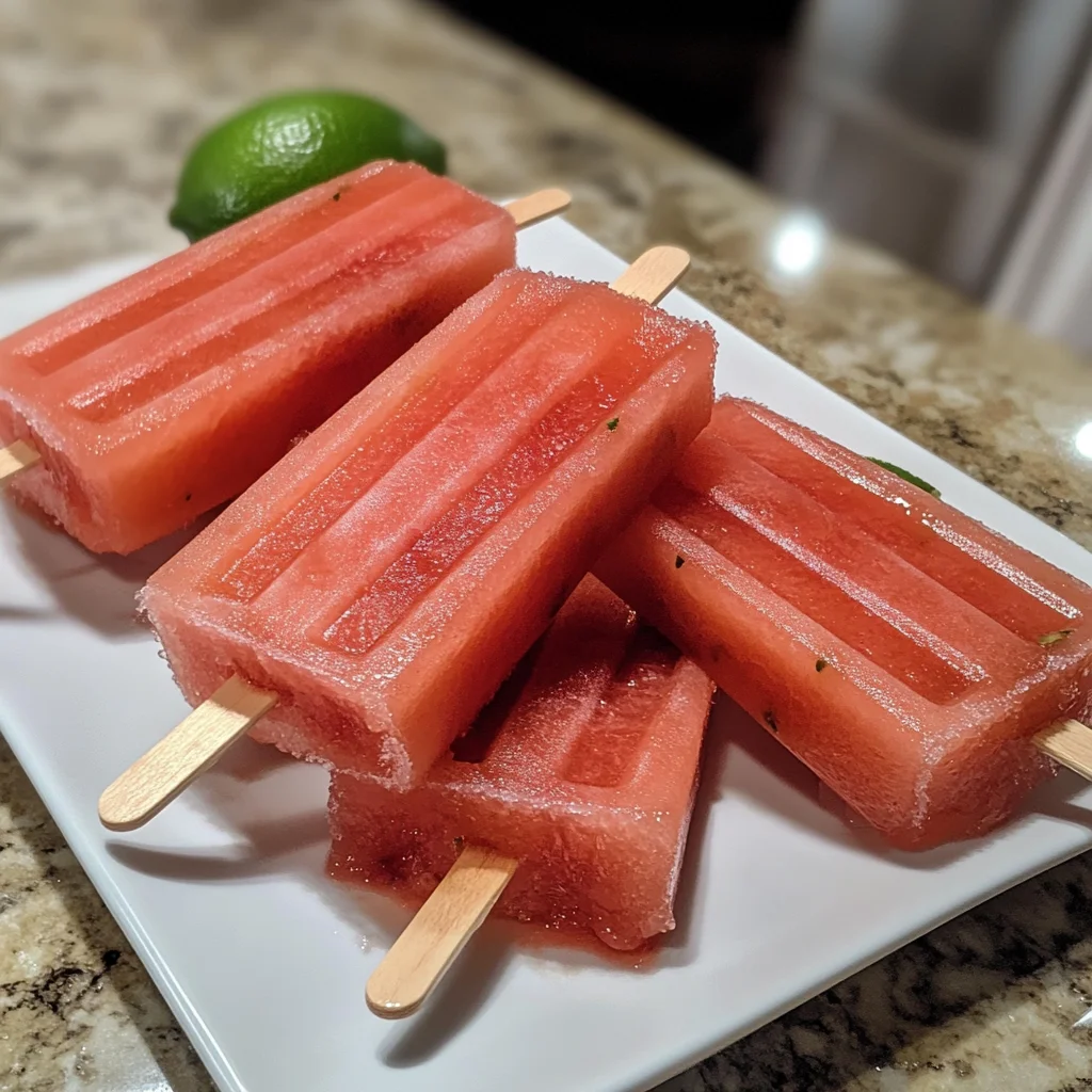 Firecracker Watermelon Tequila Pops