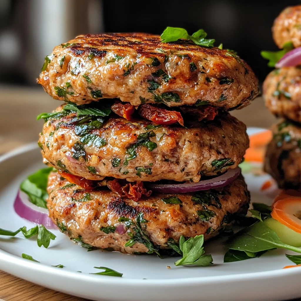 Greek Chicken Burgers