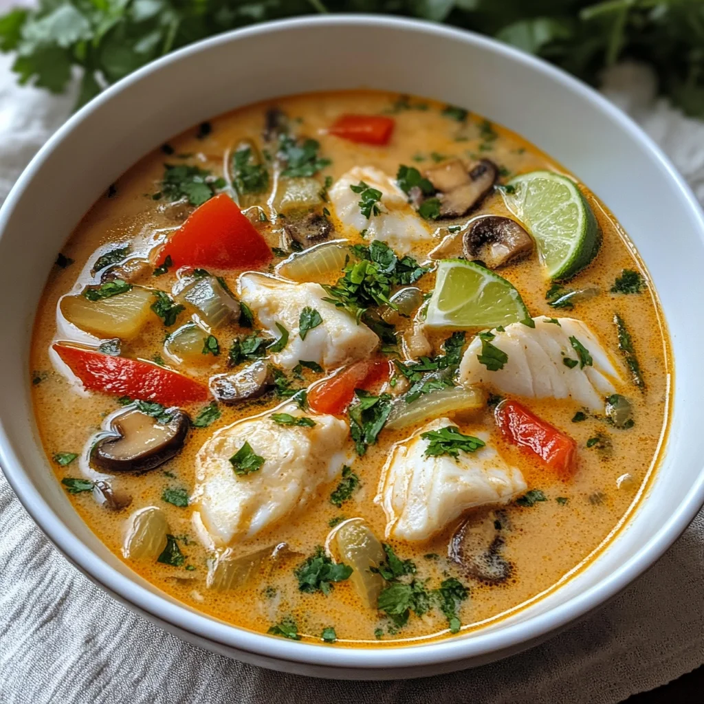 Coconut Lime Fish Soup