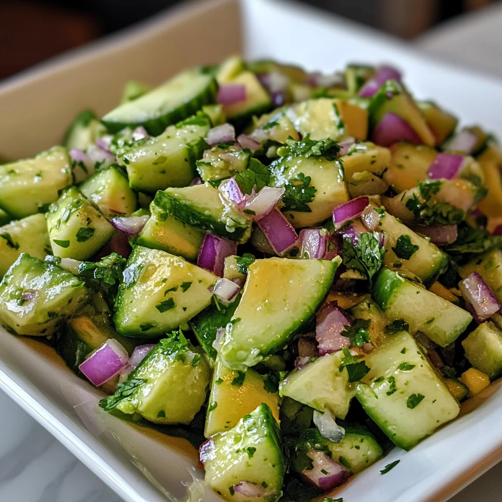 Cucumber Avocado Salad